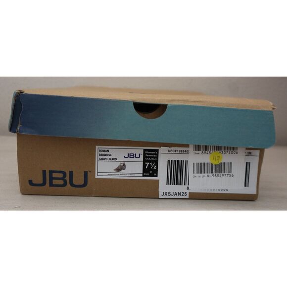 JBU x Jambu Women's Sz 7.5M Taupe/Beige Lizard Embossed Rowan Wedge Sandals - Picture 13 of 13